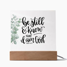 Be Still & Know Acrylic Square Plaque