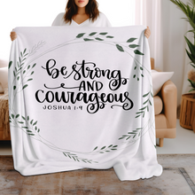 Be Strong & Courageous Prayer Blanket