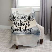He Gives His Beloved Sweet Sleep Scripture Blanket