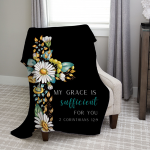 God's Grace Is Sufficient For You Prayer Blanket