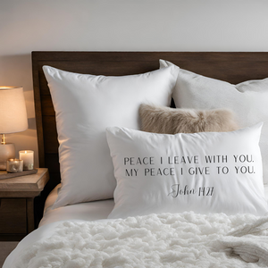 Peace I Leave You Scripture Pillowcase
