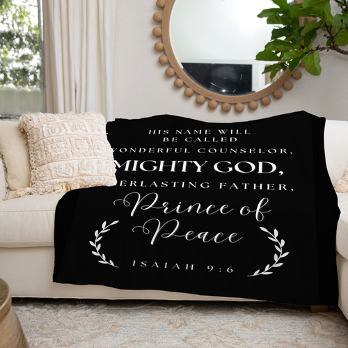 Prince of Peace Isaiah 9:6 Scripture Blanket