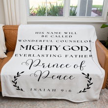 Prince of Peace Isaiah 9:6 Scripture Blanket