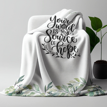 Your Word is My Source of Hope Prayer Blanket