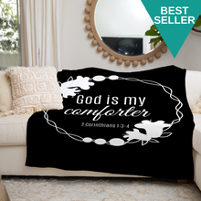 Black God Is My Comforter Prayer Blanket Best Seller Christian Gift For Women