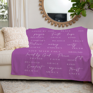 Biblical Love Quotes Throw Blanket