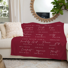 Biblical Love Quotes Throw Blanket