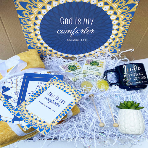Birthday Gift Box - God is My Comforter Yellow