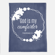 Blue God Is My Comforter Prayer Blanket Best Seller Christian Gift For Women