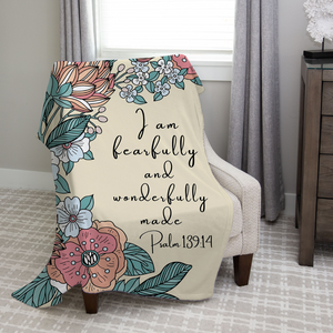 Fearfully and Wonderfully Made Throw Blanket