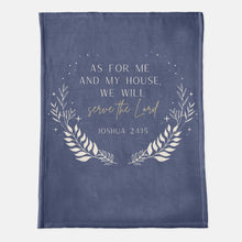 As For Me and My House Scripture Blanket